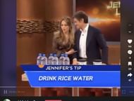 Lopez did not make claims about rice water helping her with weight loss: Fake news debunked. (Image via @affy122/TikTok)